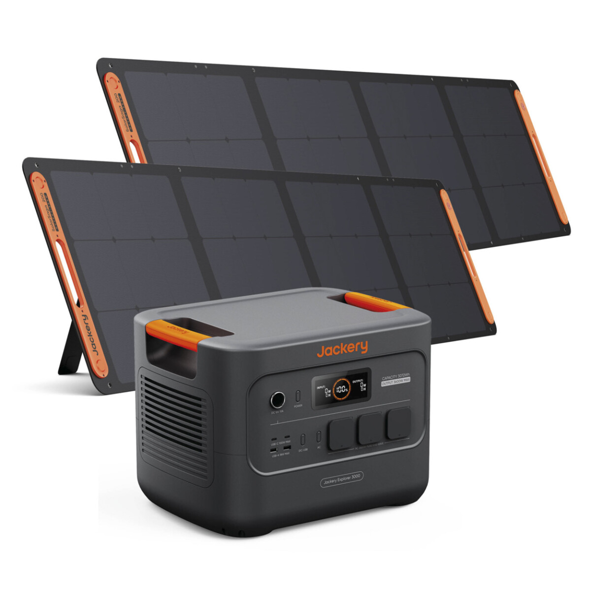 Jackery Explorer 3000 v2 Powerstation + 2x SolarSaga 200W Solarpanel