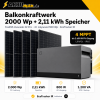 AKKUman Balkonkraftwerk 2000 Wp mit FoxE gallery