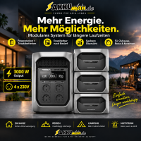 EcoFlow DELTA 3 Max Plus 10,24 kWh Set - 3000W - 4x Zusatzba