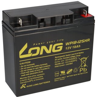 A3 Kung Long VdS WP18-12SHR 12V 18Ah AGM Blei Accu wartungsfrei
