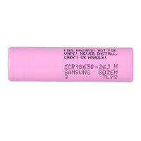 4x Samsung ICR 18650 26J 2600 mAh 3,6 Volt 26F, 26H, 26J 3,7