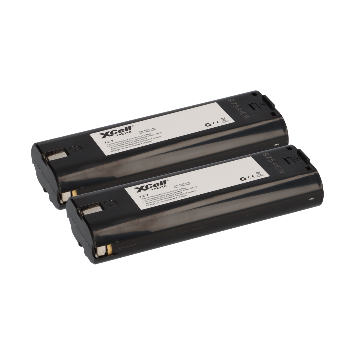 2x Werkzeugakku für Makita NiMH 7,2V / 2000mAh Stab