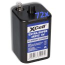72x XCell 4R25 6V-Block Batterie SET - 6 Volt 9500 mAH