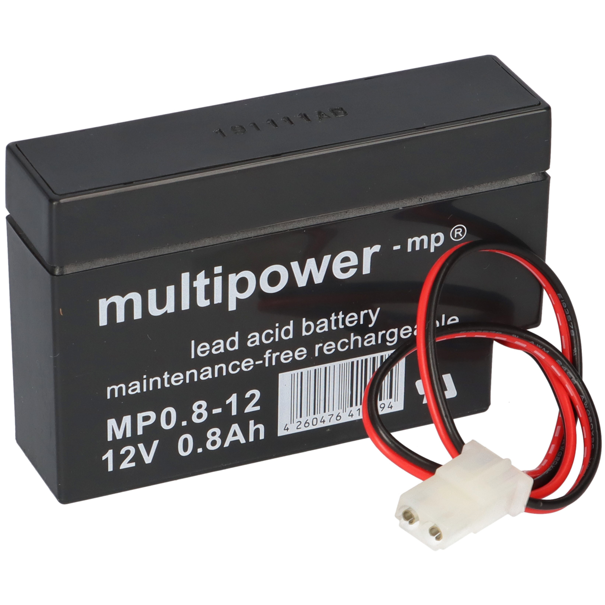 Multipower Blei-Akku MP0,8-12AMP Pb 12V 0,8Ah