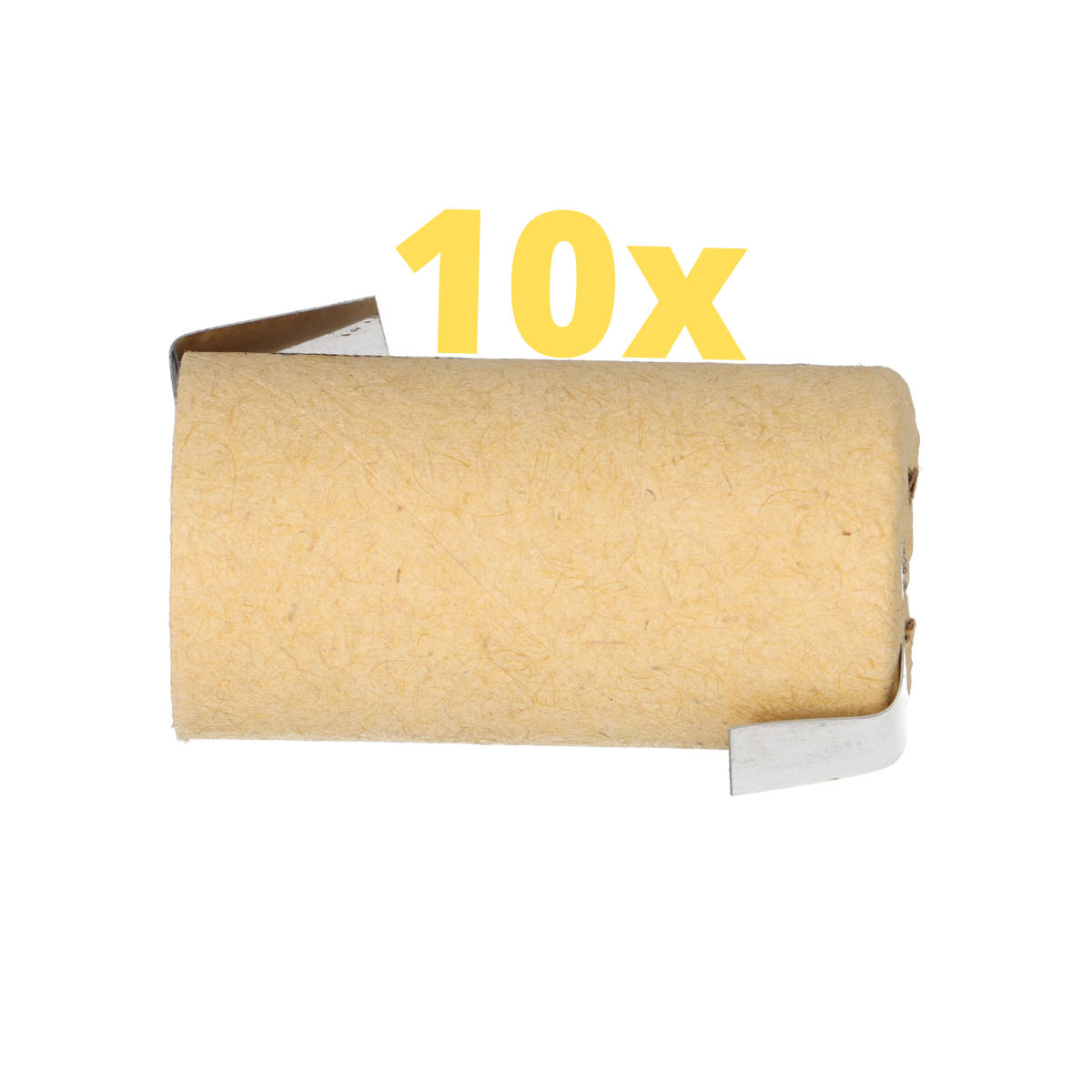 10x XCell Sub-C Hochleistungsakku mit Z- Lötfahne - 1,2V 3000 mAh Ni-MH