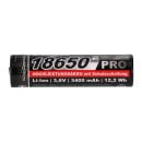 Kraftmax 18650 Pro Hochleistungsakku Li-Ion 3,6V 3400mAh inkl. Micro-USB Ladebuchse