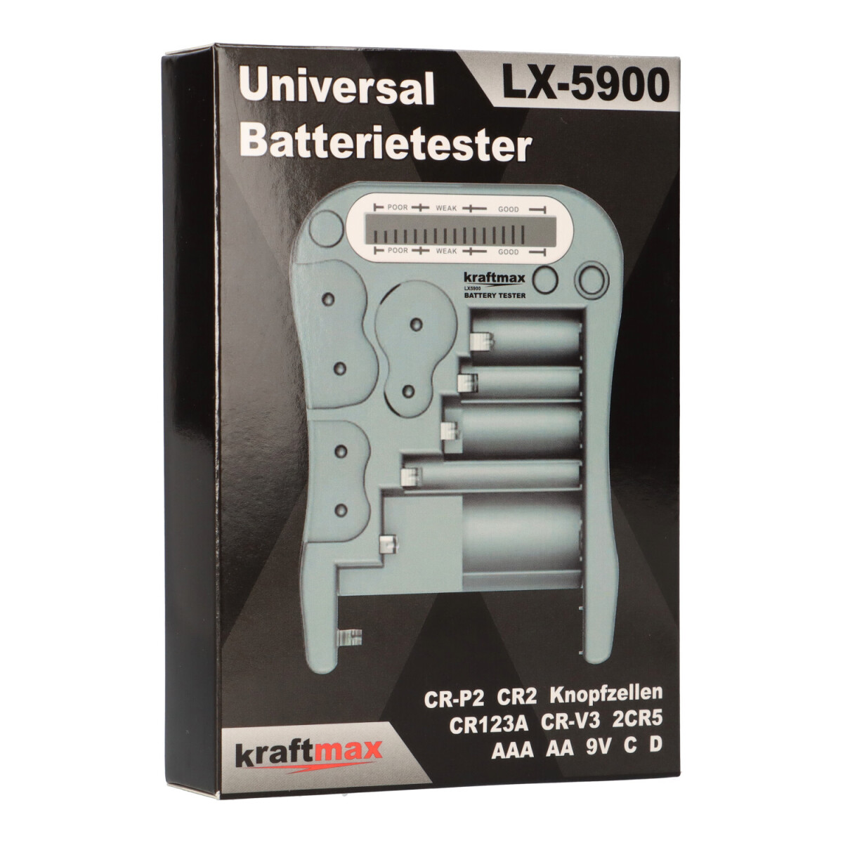 XCell LX-5900 Universal Batterie- & Akkutester mit Display