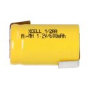 XCell Akku 1/2 AA 1,2V  600mAh + LF Z-Form X1/2AA