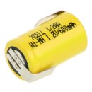 10x XCell Akku 1/2 AA 1,2V  600mAh + LF Z-Form X1/2AA