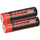 2x XCell Li-Ion 3,7V 2600mAh PCM Zelle 4/3 FA protected,...