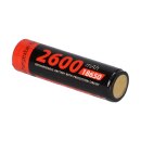 2x XCell Li-Ion 3,7V 2600mAh PCM Zelle 4/3 FA protected, for Flashlights 18650