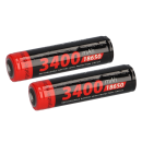 2x XCell Li-Ion 3,7V 3400mAh PCM Zelle 4/3 FA protected,...