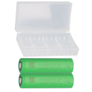 2x Murata US 18650 VTC6 3120mAh 30A Batterie Akku + Box