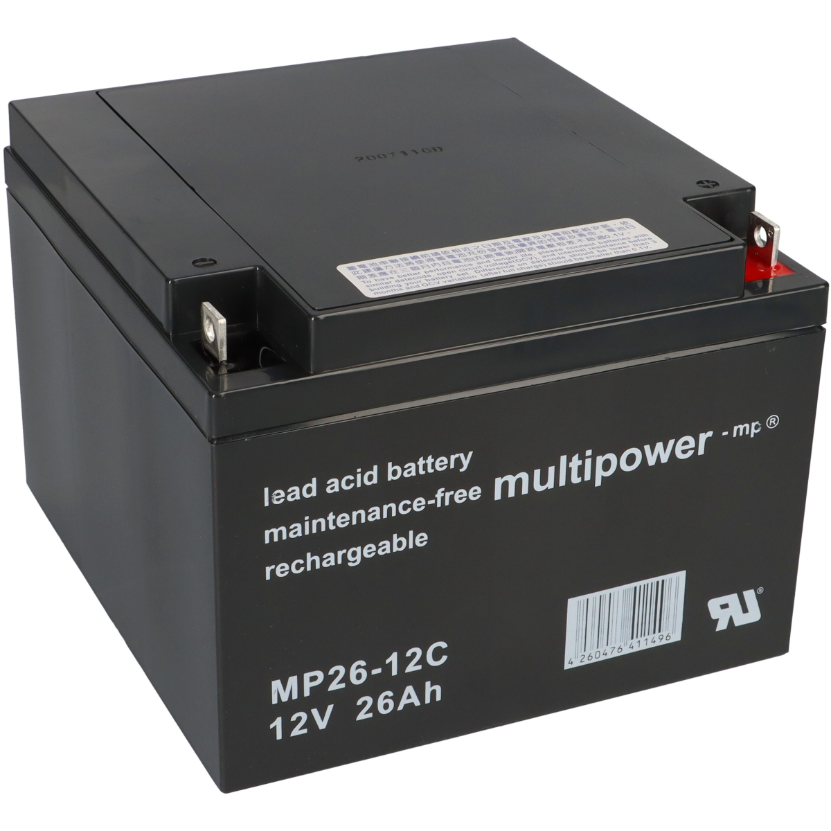 Multipower Blei-Akku MP26-12C Pb 12V 26Ah Zyklenfest, M5