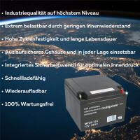 Multipower MP26-12C AGM Zyklenakku 12V 26Ah – M5 3