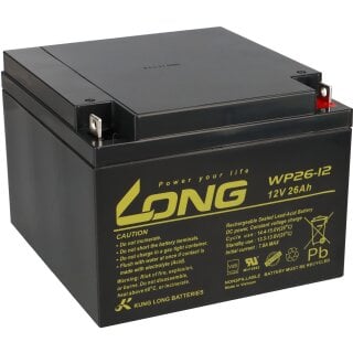 Kung Long WP26 12 12V 26Ah VdS Akku AGM GEL Blei Batterie