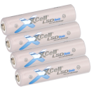 4x XCell Micro AAA Akku LSD Basic Ni-Mh 1,2V 800mAh Tray...