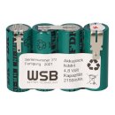 Akku passend Wolf Rasenschere Accu 60 ACCU60 4,8 Volt...