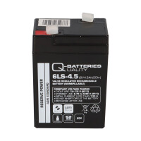 Q-Batteries 6LS-4.5 6 V 4,5 Ah AGM Bleiakku 3