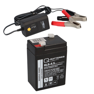 AGM BLEI AKKU BATTERIE 12V 7,2Ah + LADEGERÄT