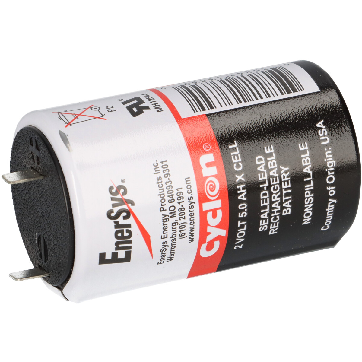 EnerSys Hawker CYCLON X 5.0-2, Artikel 0800-0004 Reinblei-Akku 2V 5Ah – Faston 6,3 mm