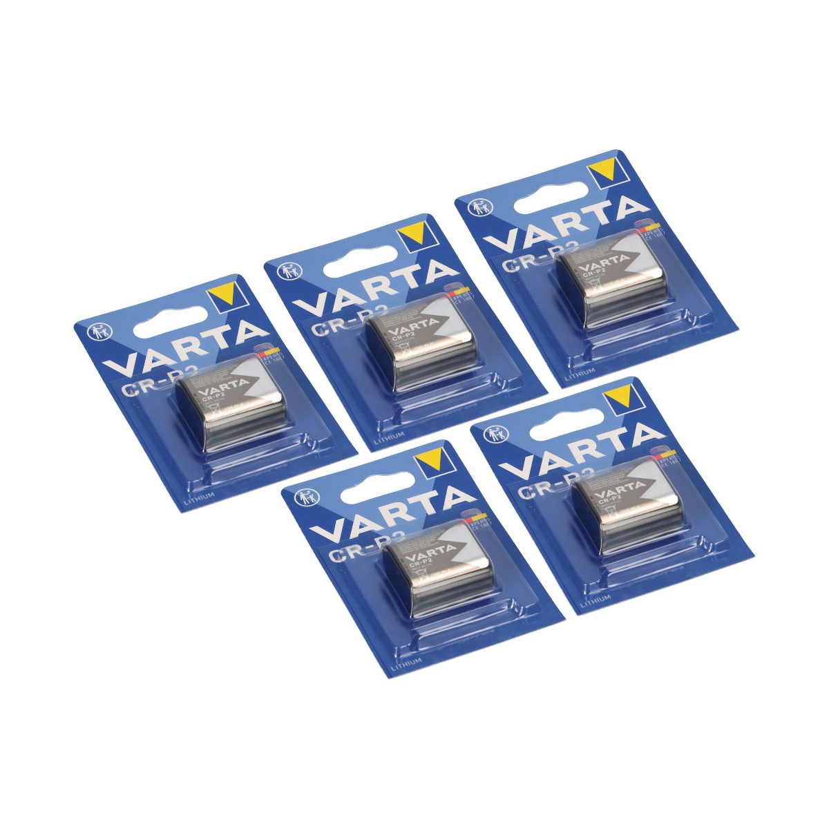 5x CR-P2 CRP2 Foto-Batterie Lithium 6V VARTA Profi