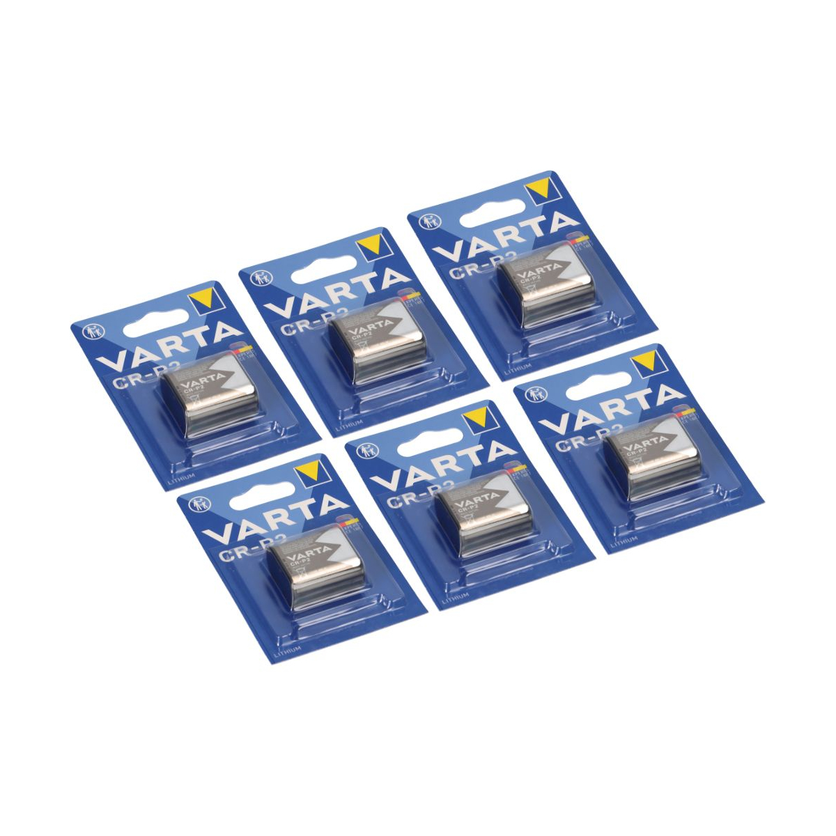 6x CR-P2 CRP2 Foto-Batterie Lithium 6V VARTA Profi