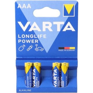 Varta 4903 Longlife Power LR03 AAA Micro 4-er Blister