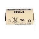 2x FDK Lithium 3V Batterie CR 14250SE-FT1 1/2AA - Zelle 2/1 pin ++/- Rastermaß: 7,5mm