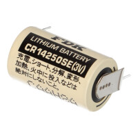 2x FDK CR14250SE-FT1 3V 850mAh 1/2AA Lithium Batterie &ndash