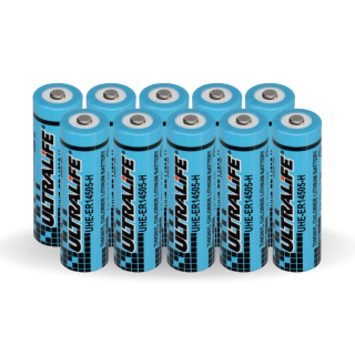 10x Ultralife Lithium 3,6V Batterie LS 14500 - AA - UHE-ER14505 LS14500 Li-SOCl2