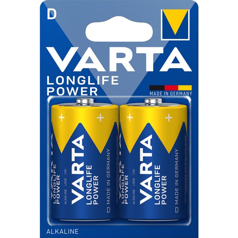 3x Varta Longlife Power Alkaline 9V Batterie im 1er Blister 4922 