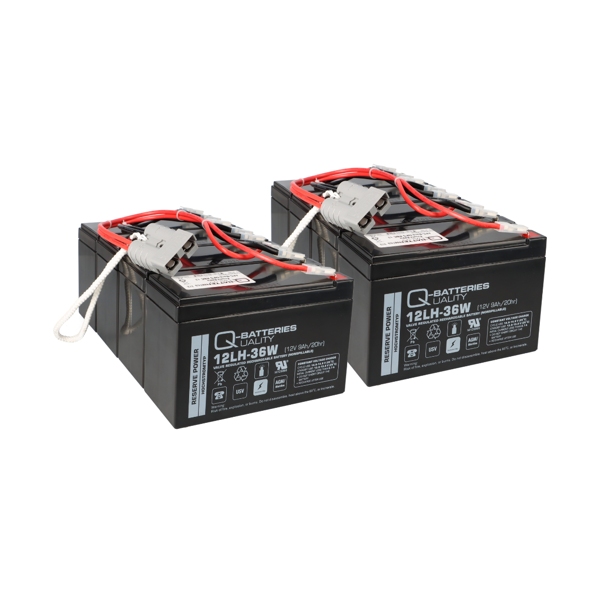 Ersatz-Akku für APC-Back-UPS RBC12 fertiges Batterie Modul zum Austausch Plug & Play