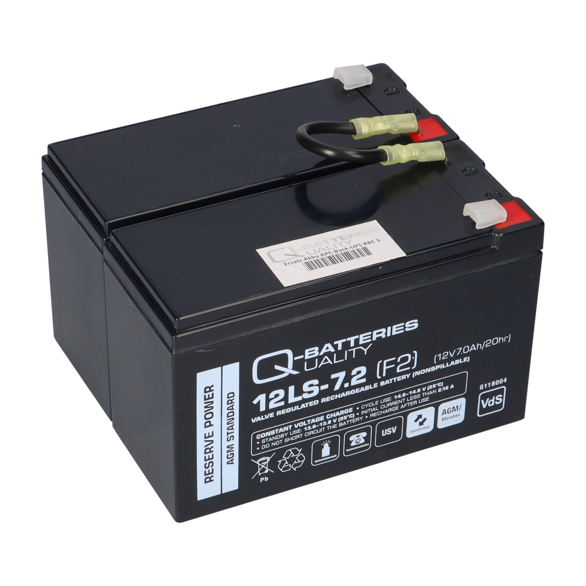 APC RBC5 Ersatzakku 24V 7,2Ah – Smart-UPS 450/600/700 – Plug & Play