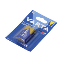 VARTA 4922 Longlife Power 9V Block Batterie 6LR61 - passend 