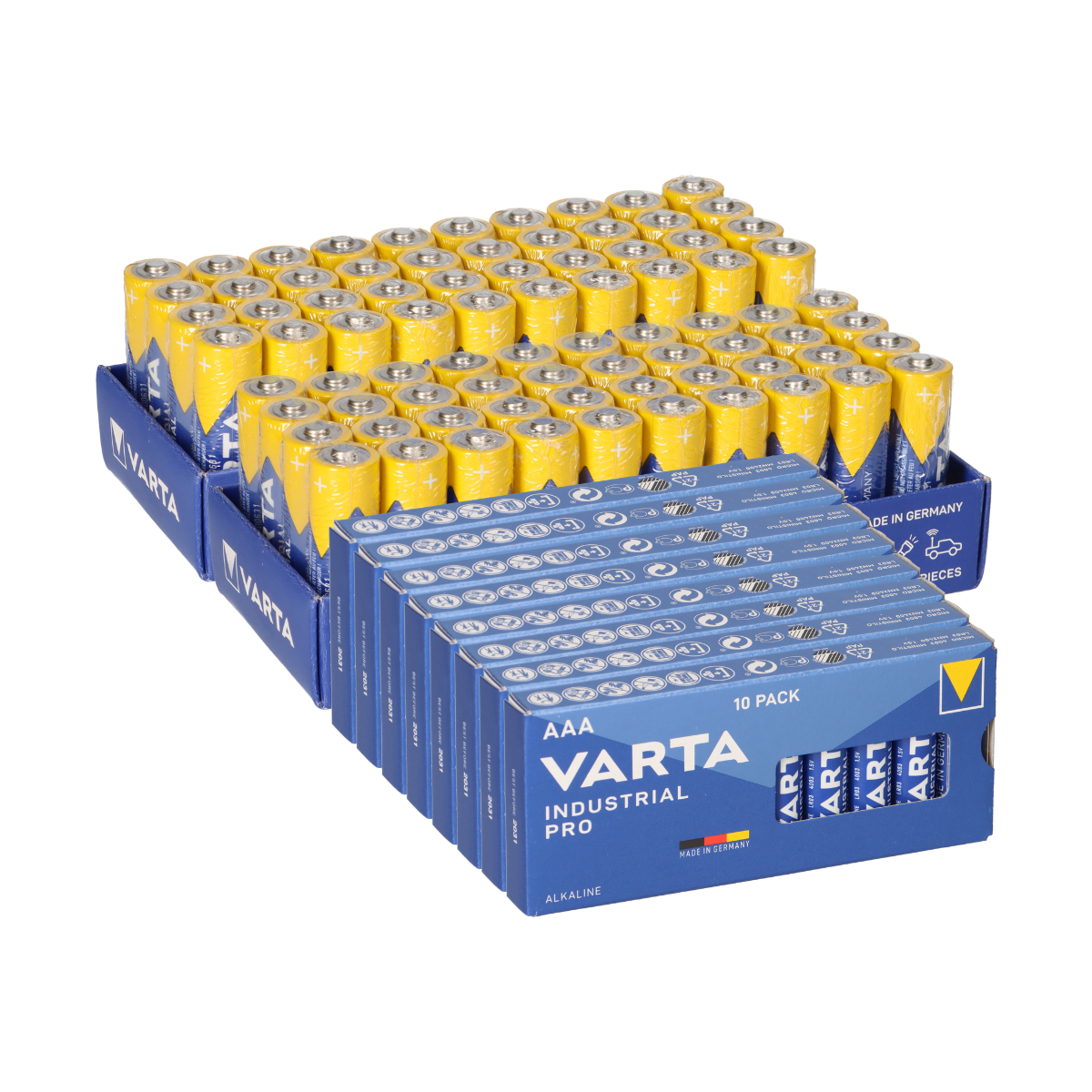 160x Varta Batterie Industrial 80x AA LR06 Mignon + 80x AAA LR3 Micro