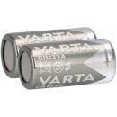 2x Varta Photobatterie CR123A Lithium 3V 1480mAh 1er Blister