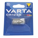 3x Varta Photobatterie CR123A Lithium 3V 1480mAh 1er Blister