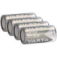 4x Varta Photobatterie CR123A Lithium 3V productbox
