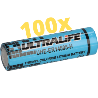 100x Ultralife Lithium 3,6V Batterie LS 14500 - AA - UHE-ER14505 LS14500 Li-SOCl2