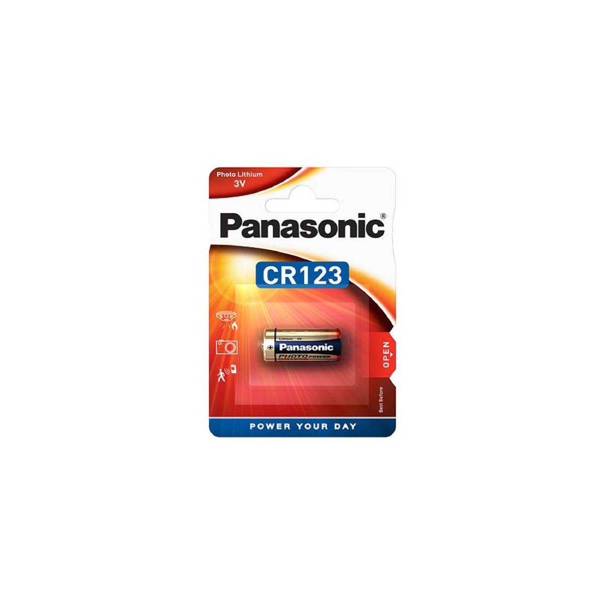 Panasonic CR123AL/1BP Photobatterie CR123 1400mAh