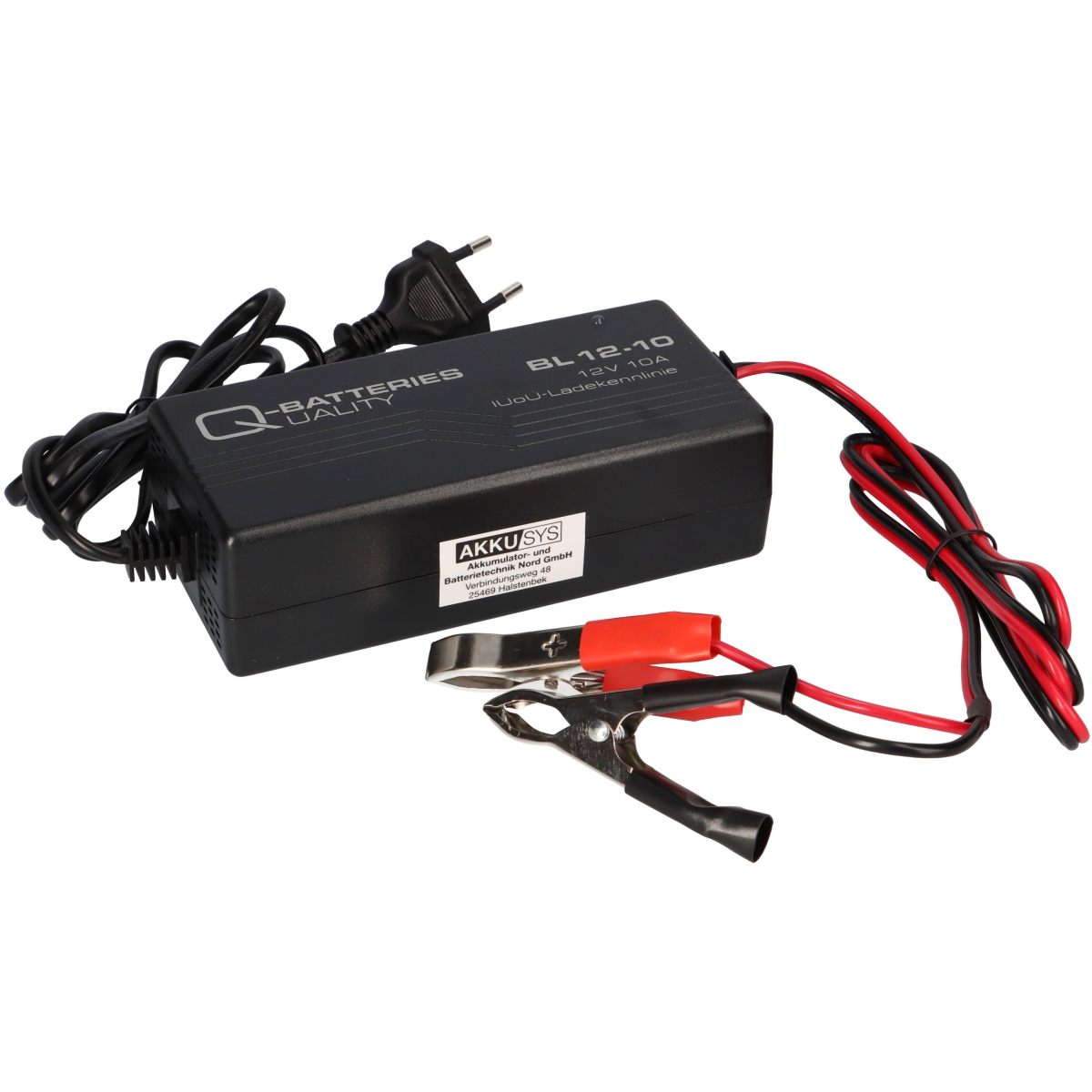 Q-Batteries BL 12-10 Ladegerät für Bleiakkus 12V - 10A Ladestrom IU0U Ladekennlinie