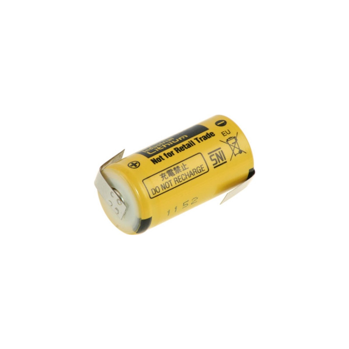 Panasonic Lithium Batterie BR-2/3A 3V 1200mAh BR 2/3A Z-Lötfahne