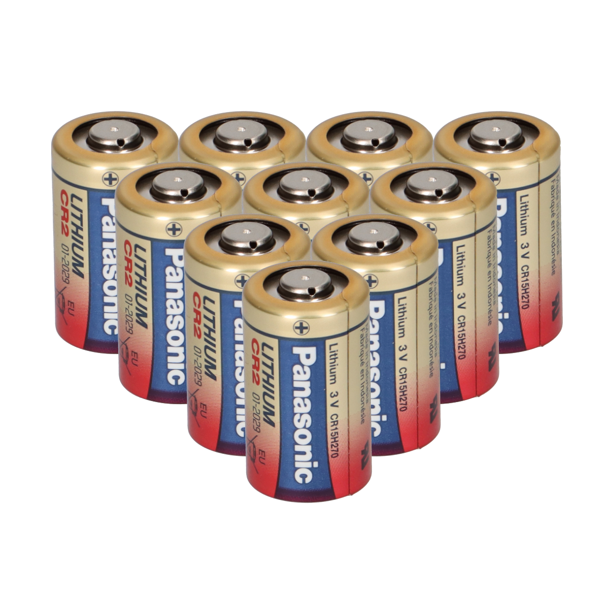 10x Panasonic CR2L 1BP Photobatterie 3V CR2 CR 2 850mAh 1er Blister