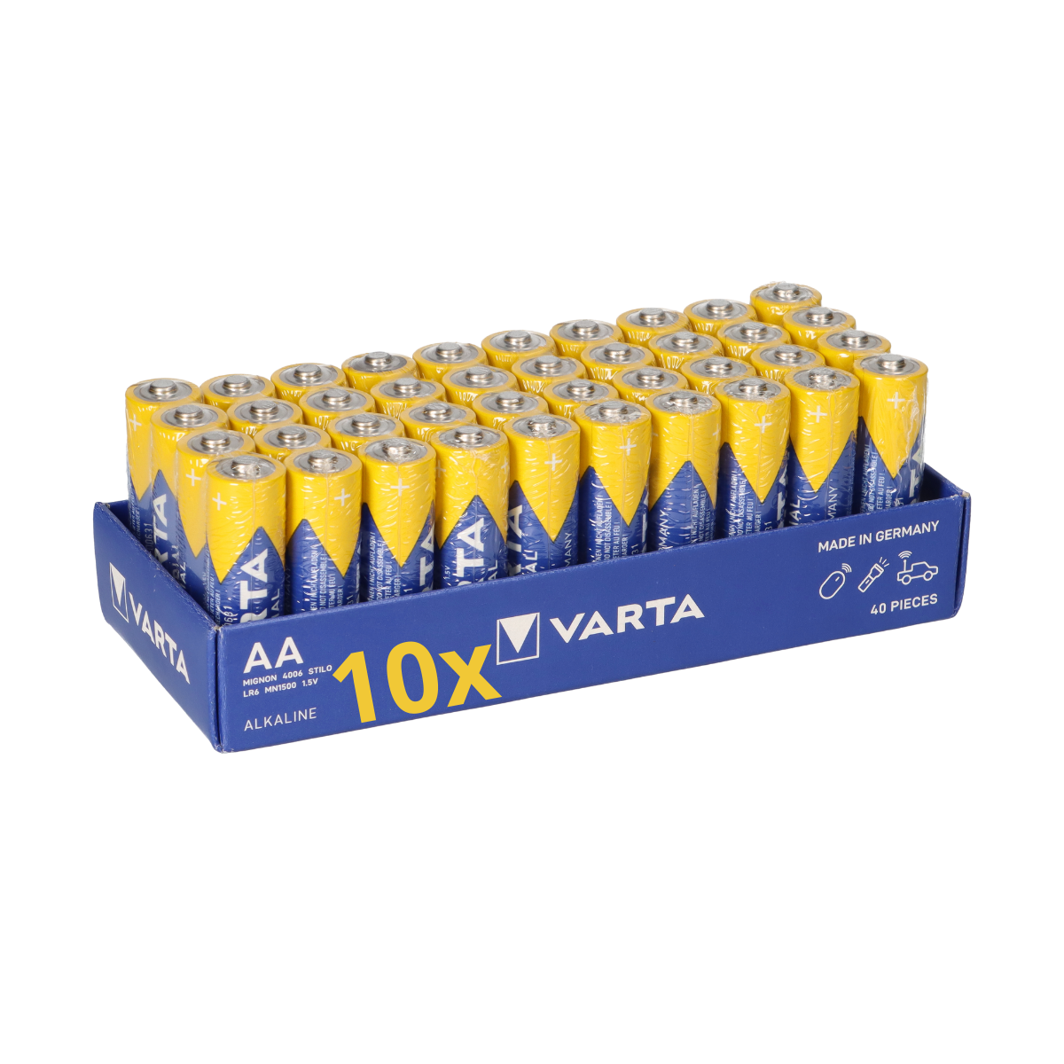 400x Mignon AA LR6 - Batterie Alkaline VARTA Industrial 4006 1,5V 2950 mAh