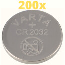 200x Varta Lithium 3V CR2032-P Bulk 3V/220mA lose CR 2032
