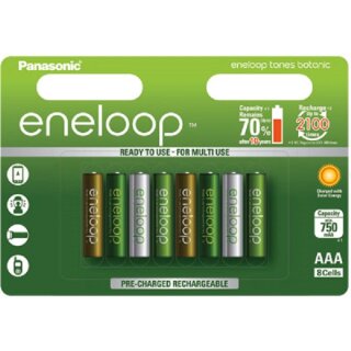 eneloop Micro AAA Akku BK-4MCCE/8TE Ni-MH 1,2V / 800mAh 8er Blister "Botanic"