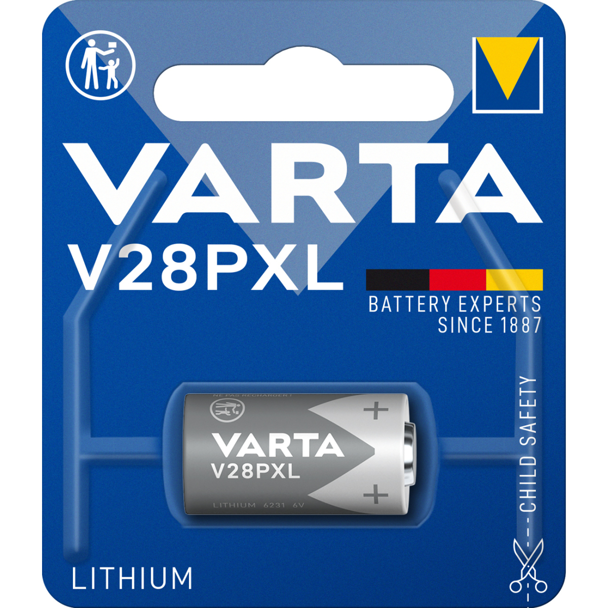 Varta V28PXL Photobatterie Lithium 6V 170mAh 1er Blister