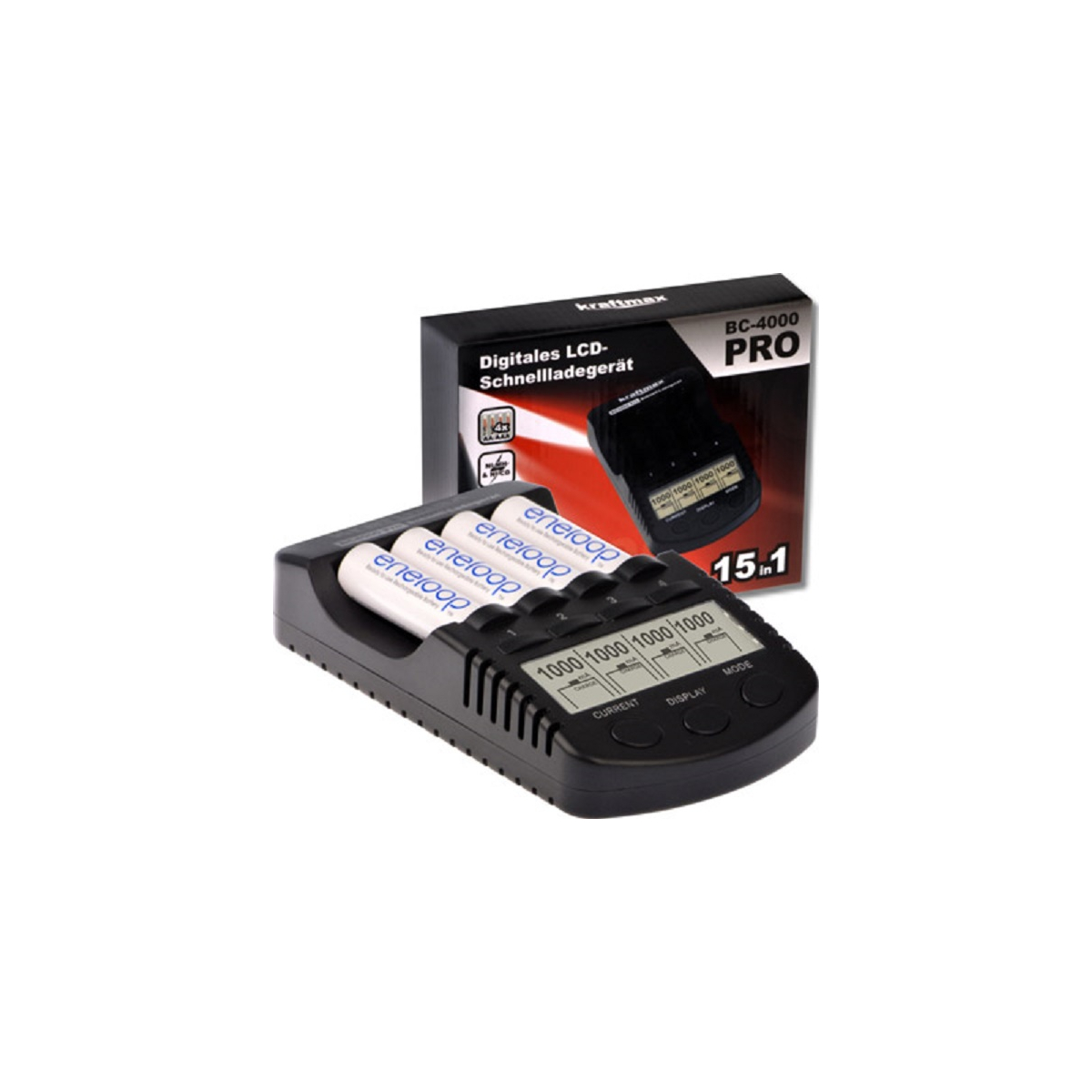 Kraftmax BC-4000 Pro AA & Micro AAA - Ni-MH Akkus