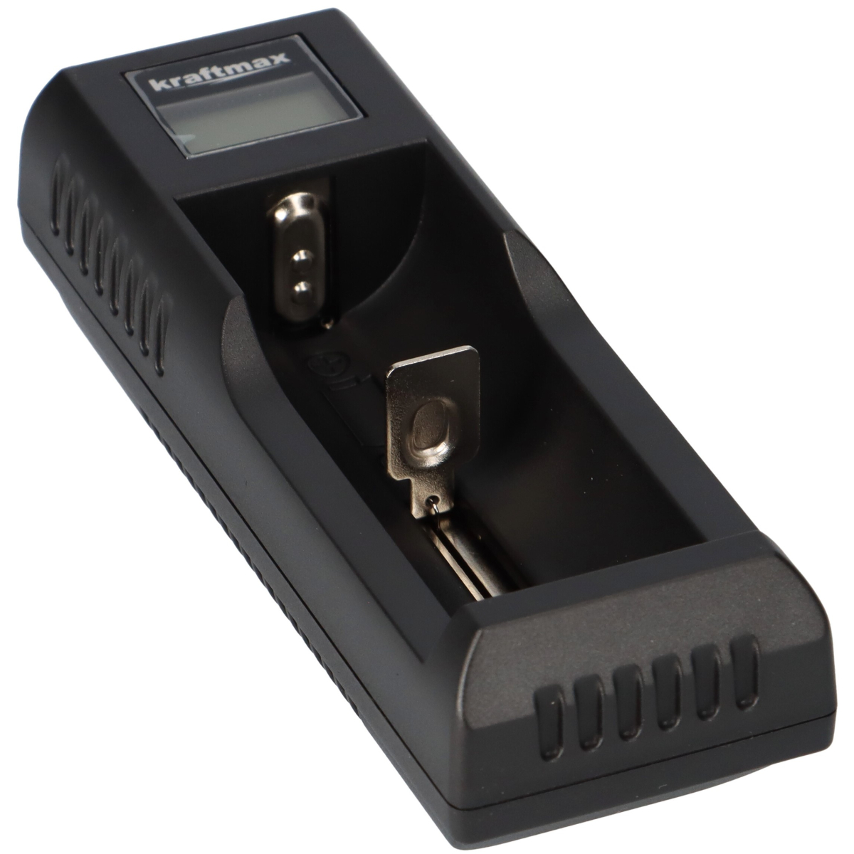 Kraftmax BC-1000 USB-Akku-Ladegerät für Li-Ion Akkus 18650 26650 14500 CR123
